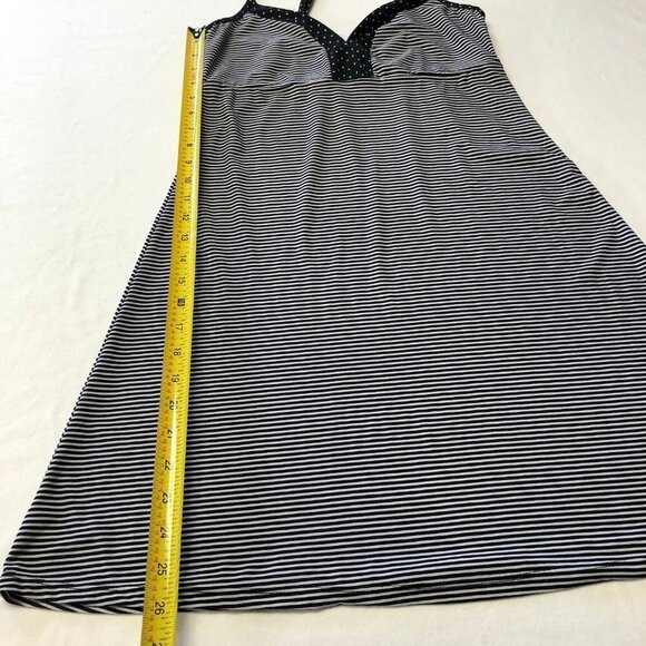 MARILYN Monroe Black & White Striped Chemise Size Small - Picture 8 of 11